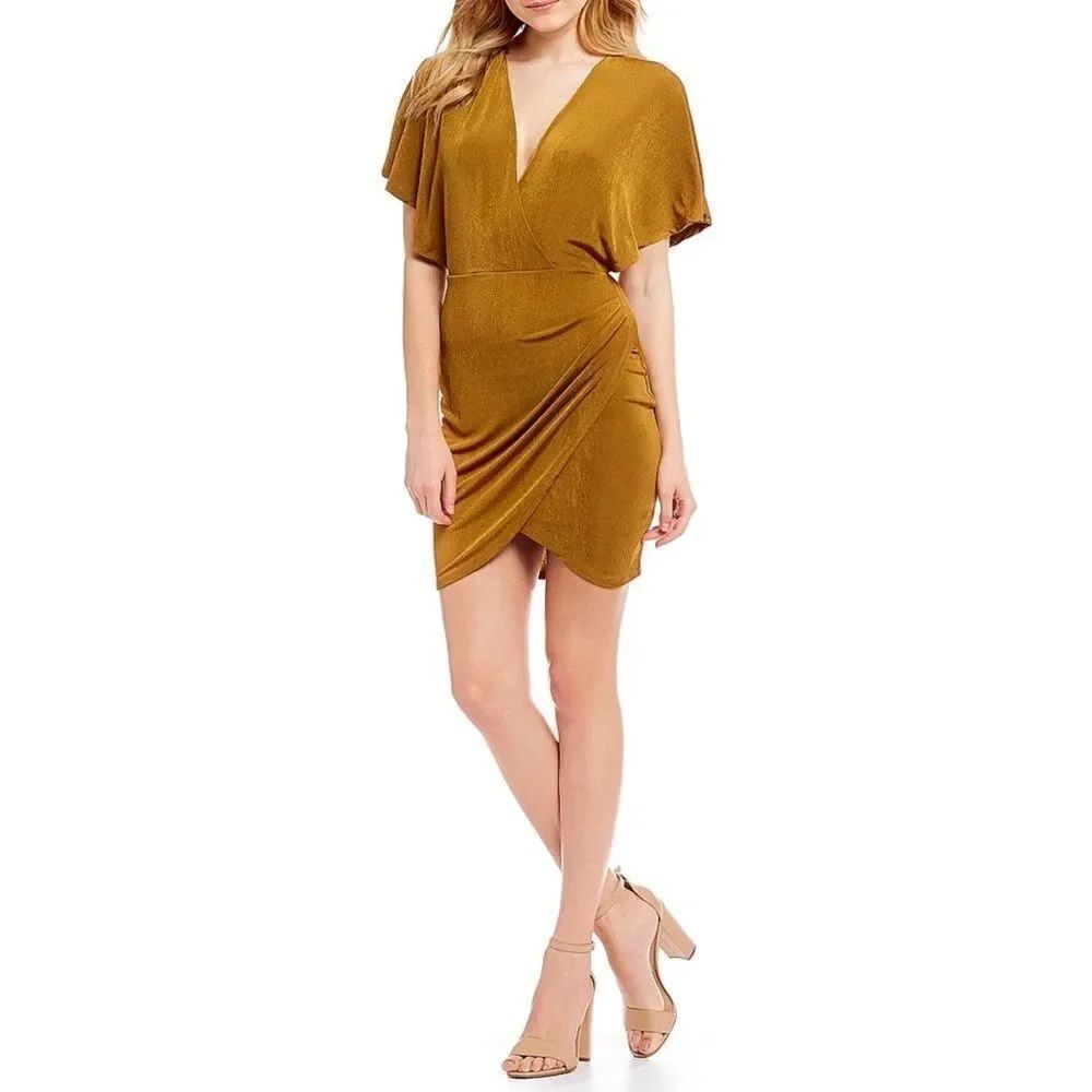 ✨Haley Kimono Sleeve Faux Wrap Dress✨